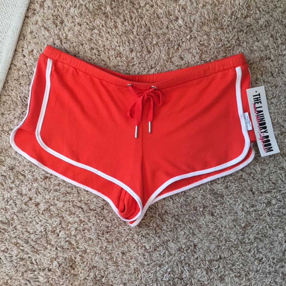 Orange hot pants